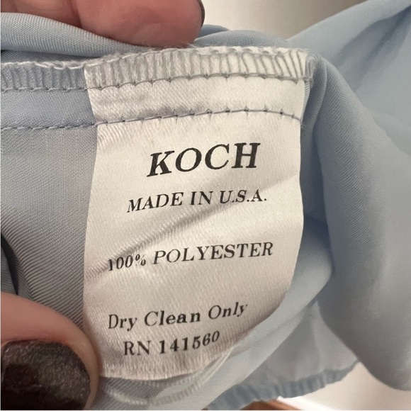 Koch Mini Dress Smocked light Blue summer vacation party - Picture 6 of 6